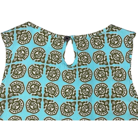 Disney Parks Polynesian Resort Mini Dress Girls YSM Tiki Guy Print Sleeveless - Picture 3 of 4